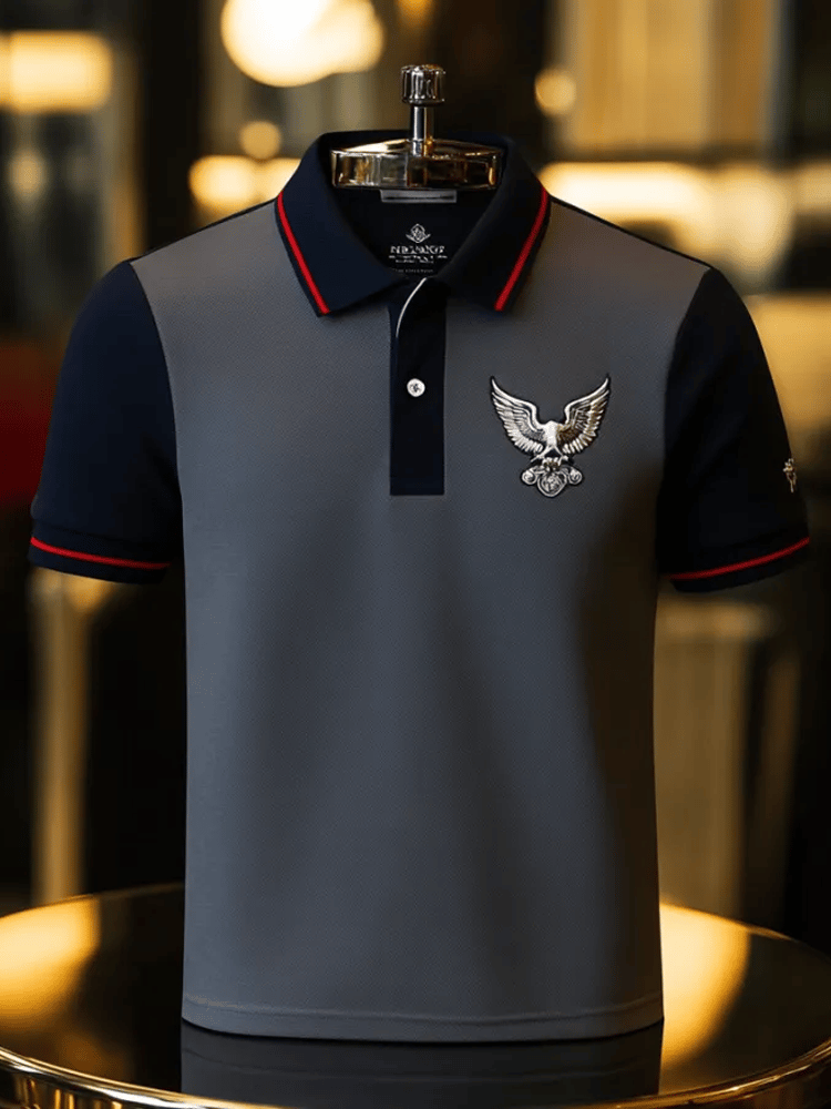 Muscle Fit Luxury Polo Shirt – Premium Stretch Cotton Short Sleeve Smart Casual Wear