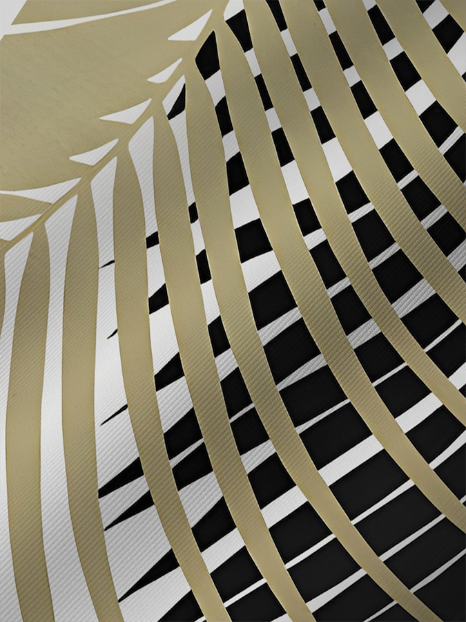 Muscle Fit Abstract Printed Polo Shirt – Premium Stretch Cotton Short Sleeve Smart Casual Wear