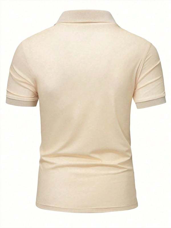 Muscle Fit Lion Graphic Polo Shirt – Premium Stretch Cotton Short Sleeve Statement Wear